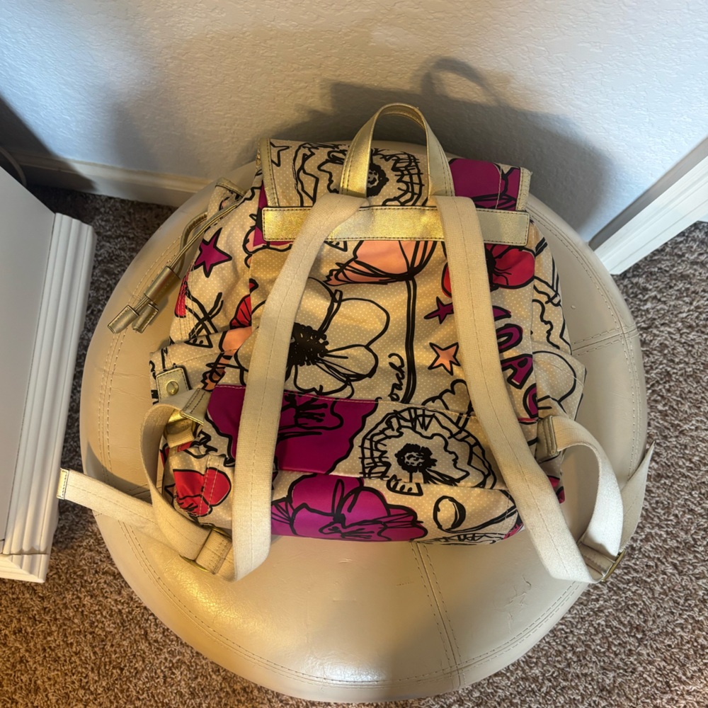 Coach Poppy Floral Backpack - Picture 3 of 3